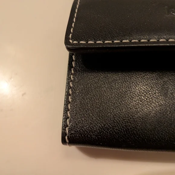 RARE Kate Spade Black Leather Card Holder - Picture 2 of 6